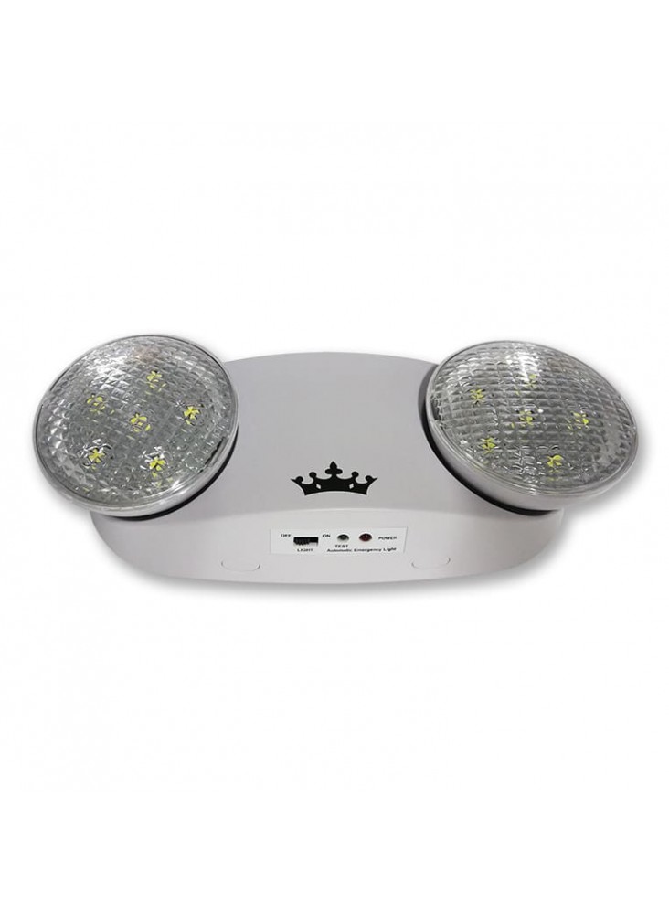 L2EL959 - Lámpara de emergencia led luces x 1.2W (2.4W) 23cm luces giratorias minutos Royal