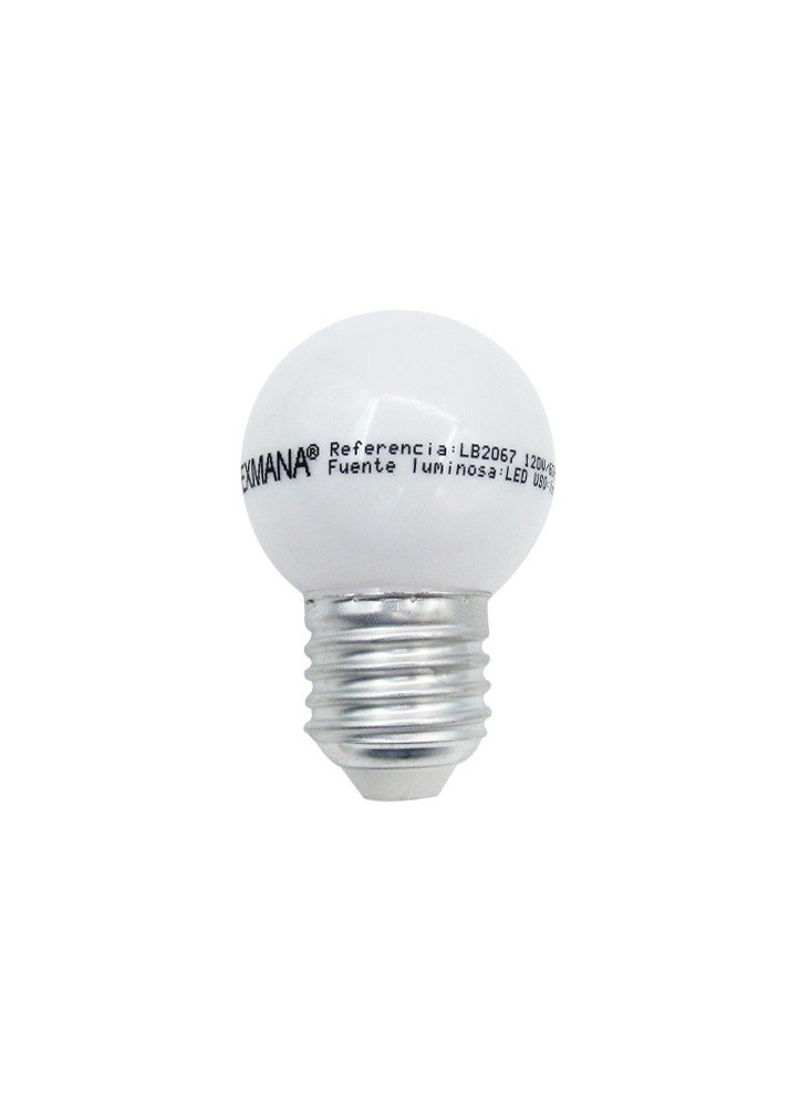 Bombillo Leds 1 W 120v L/dia Bola E27 Blanco Enerluz Lb2067/ Maxima / Lexmana Blcg Ue300 Sin Garantia