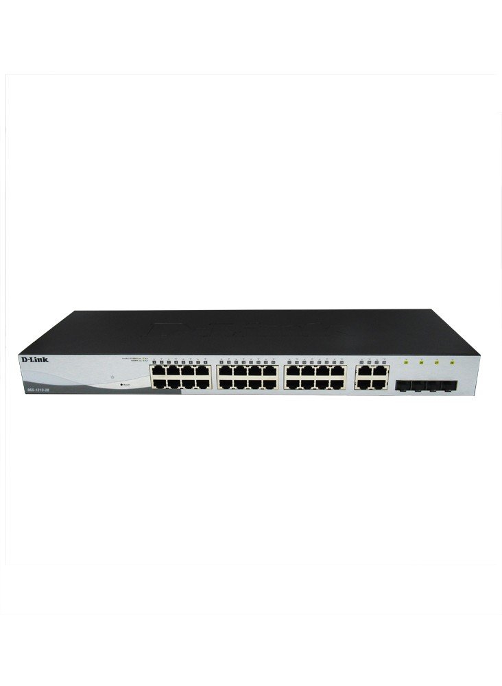 V Y D Suitche 24 Puertos 10/100/1000 Mbps Administrable Mbps Y 4 Puertos Fibra 1 Rj45 D Link Dgs1510 28x
