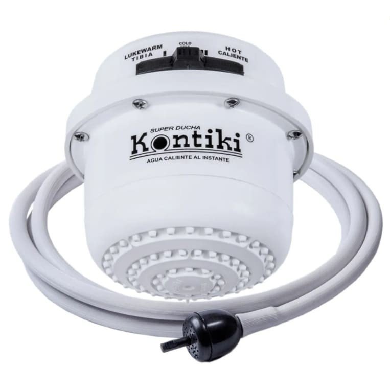 Ducha Kontiki Con Selector Y Manguera 120v. K-101 Ue24