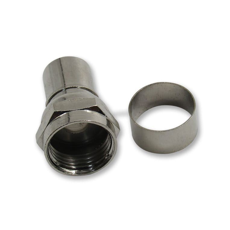Coaxial-terminal Anillo Cable Rg 6